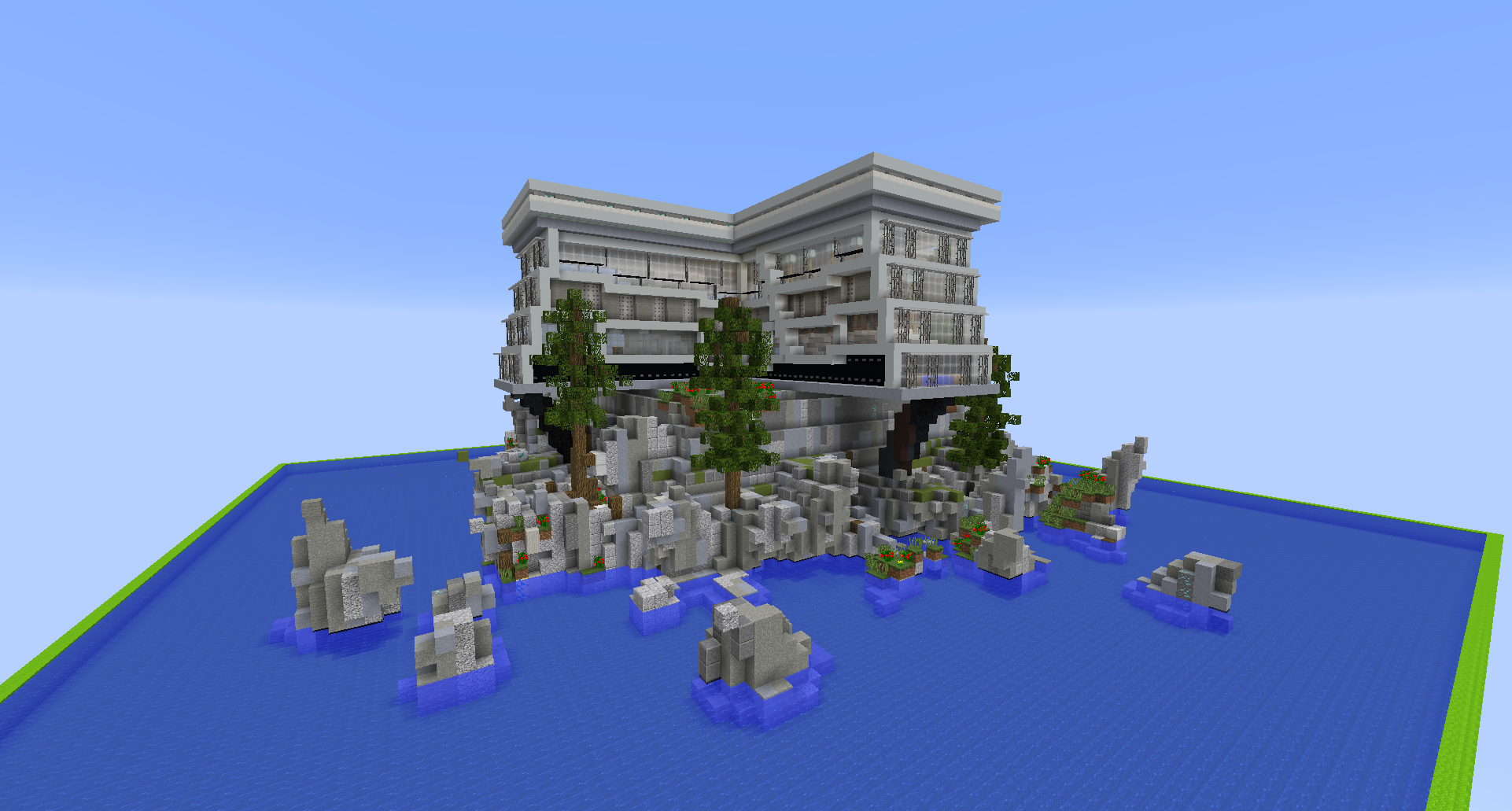 Modern Waiting Lobby with Interior | Mansion | BuiltByBit